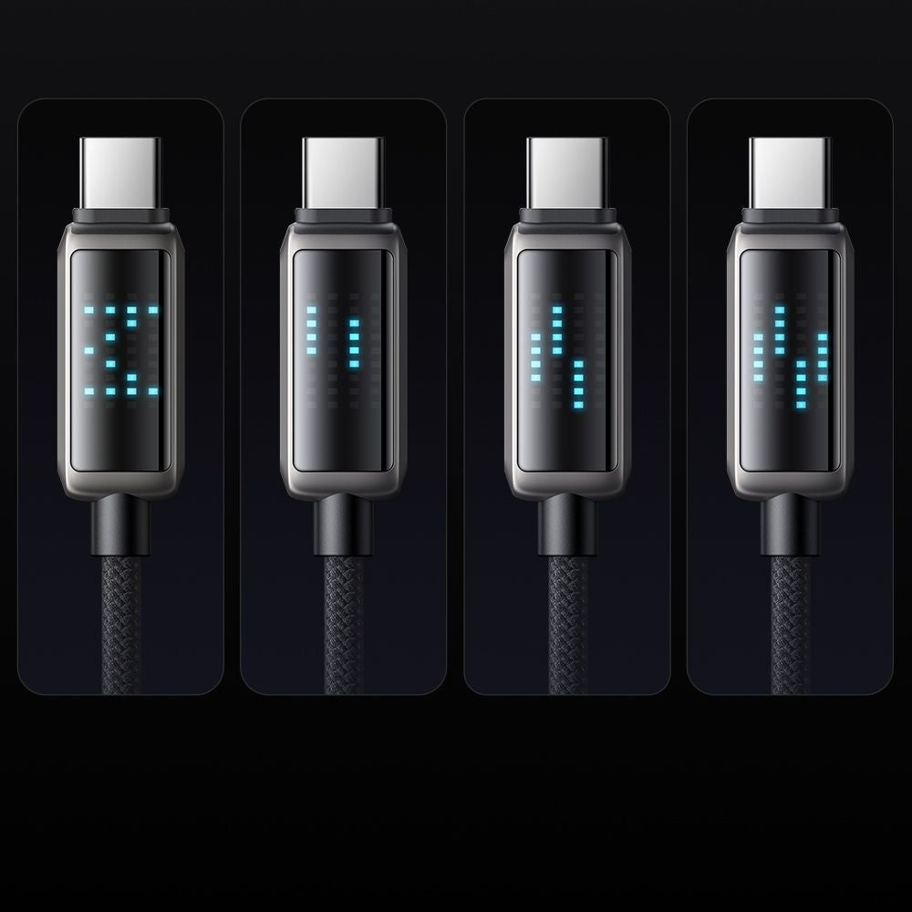 Data- og ladekabel USB-A - USB-C McDodo CA-2350 Display, 100W, 1.2m, Svart