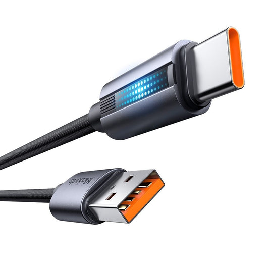 USB-A - USB-C McDodo CA-5180 data- og ladekabel, 100W, 1.2m, Svart