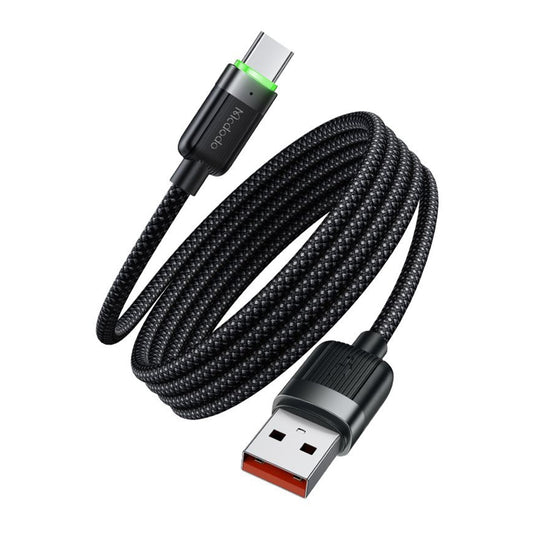 USB-A - USB-C McDodo CA-5650 Self Winding data- og ladekabel, 66W, 1.2m, Svart