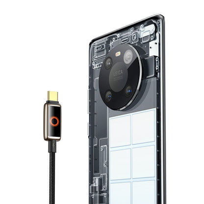 Data- og ladekabel USB-A - USB-C McDodo CA-6650 Auto Power Off, 100W, 1.2m, Svart