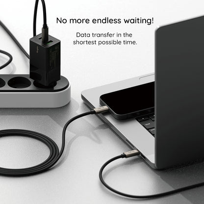 Data- og ladekabel USB-A - USB-C Ringke, 60W, 2m, Svart