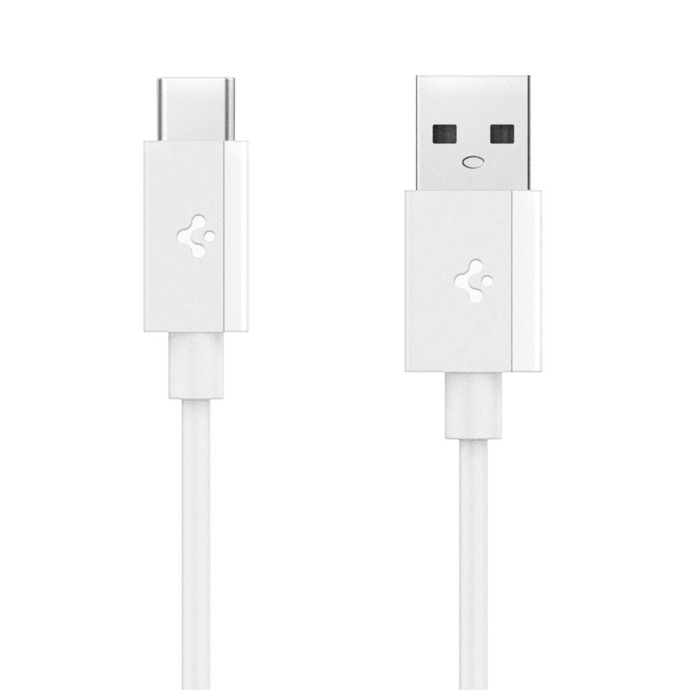 Data- og ladekabel USB-A - USB-C Spigen Essential, 60W, 1m, Hvit ACA08715