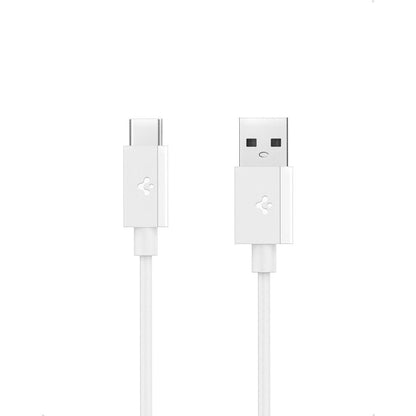 Data- og ladekabel USB-A - USB-C Spigen Essential, 60W, 2m, Hvit ACA08716