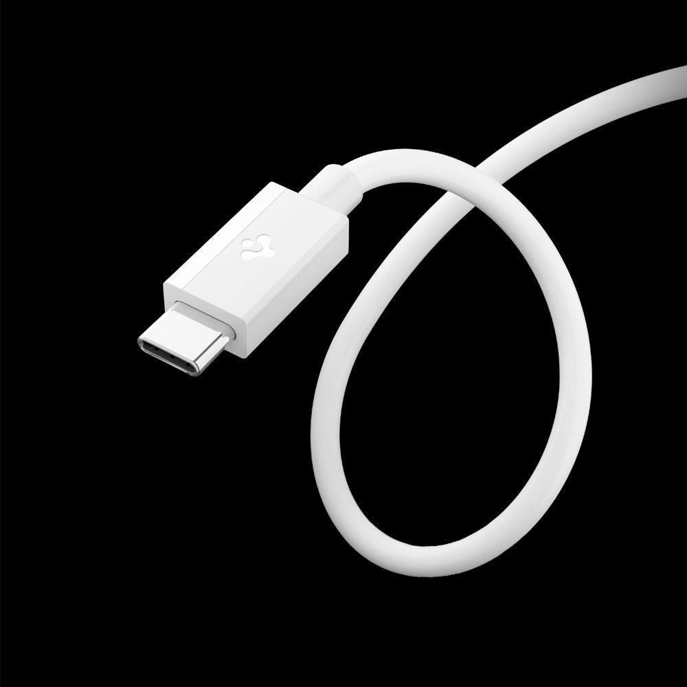 Data- og ladekabel USB-A - USB-C Spigen Essential, 60W, 2m, Hvit ACA08716