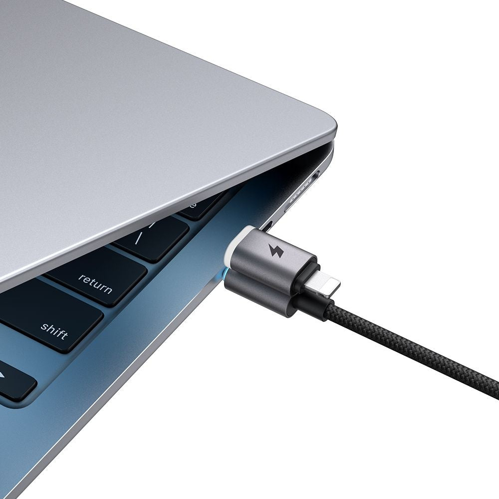 USB-A / USB-C Data- og ladekabel - USB-C / Lightning McDodo CA-6560, 60W, 1,2m, Svart