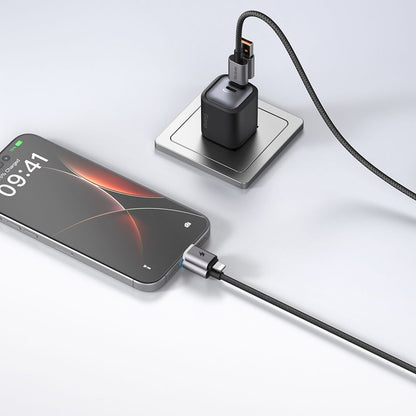 USB-A / USB-C Data- og ladekabel - USB-C / Lightning McDodo CA-6560, 60W, 1,2m, Svart