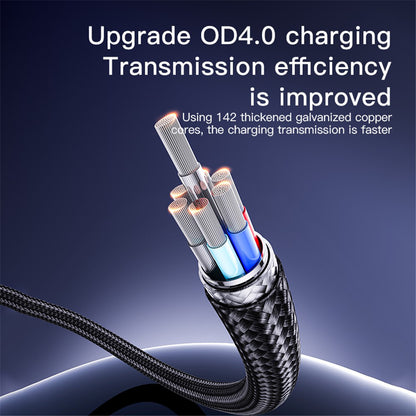 USB-A til USB-C data- og ladekabel Yesido CA129C, 18W, 1.2m, Svart