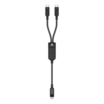 USB-C data- og ladekabel - 2 x USB-C Acefast C5-11, 100W, 1.2m, Svart