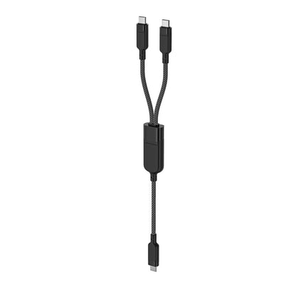 USB-C data- og ladekabel - 2 x USB-C Acefast C5-11, 100W, 1.2m, Svart