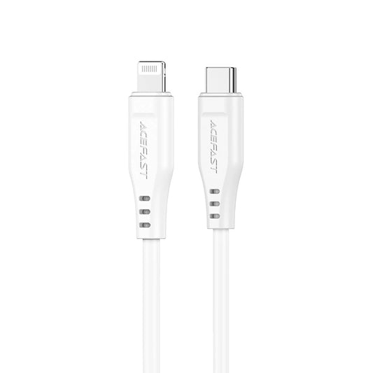 Data- og ladekabel USB-C - Lightning Acefast C3-01, 30W, 1.2m, Hvit