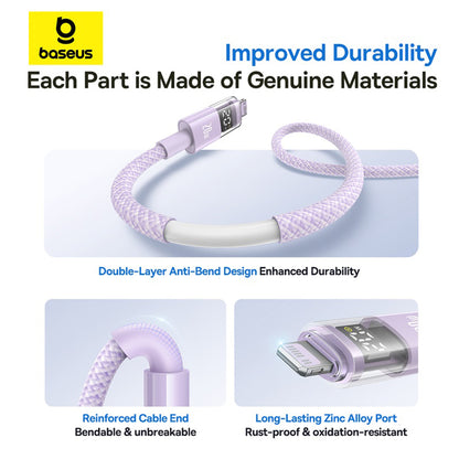 USB-C - Lightning Baseus Display 2, 20W, 2m, Lilla P10382703511-01