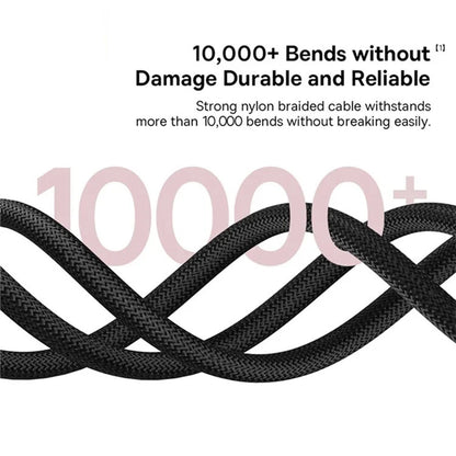 Data- og ladekabel USB-C - Lightning Baseus Dura Series, 20W, 1m, Rød Svart P10377800U01-01