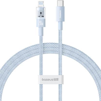 Data- og ladekabel USB-C - Lightning Baseus Gem, 20W, 1m, Blå P10373001311-00