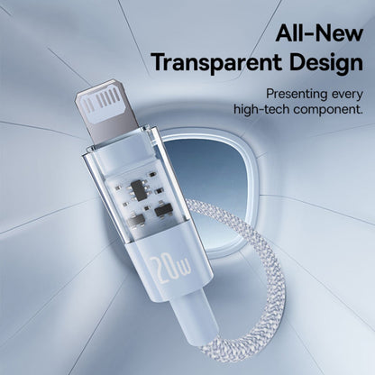 Data- og ladekabel USB-C - Lightning Baseus Gem, 20W, 1m, Blå P10373001311-00