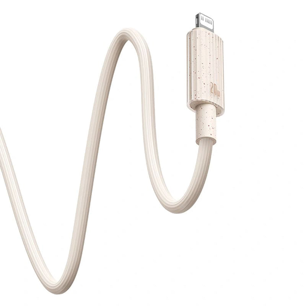 USB-C - Lightning Baseus Habitat Data og Ladekabel, 20W, 1m, Grønn P10360201631-00