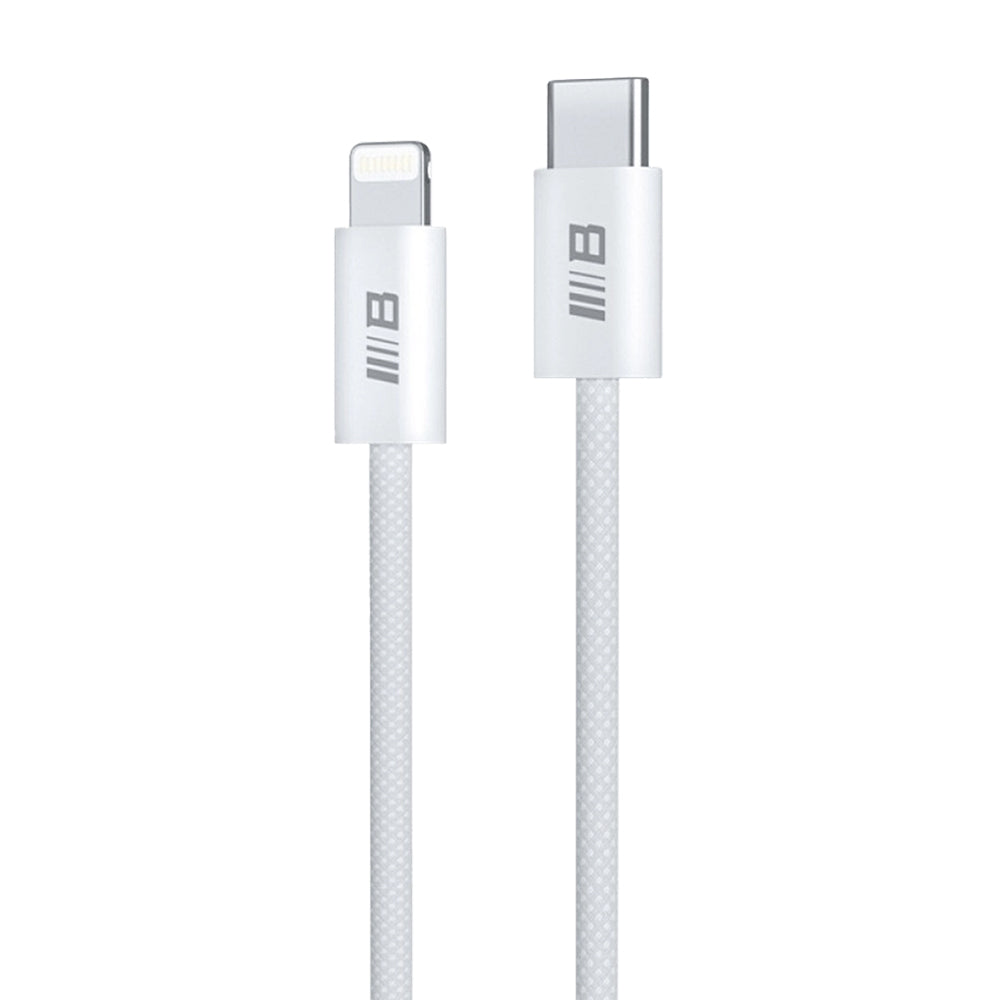 USB-C - Lightning Blueo data- og ladekabel, 20W, 1.2m, Hvit