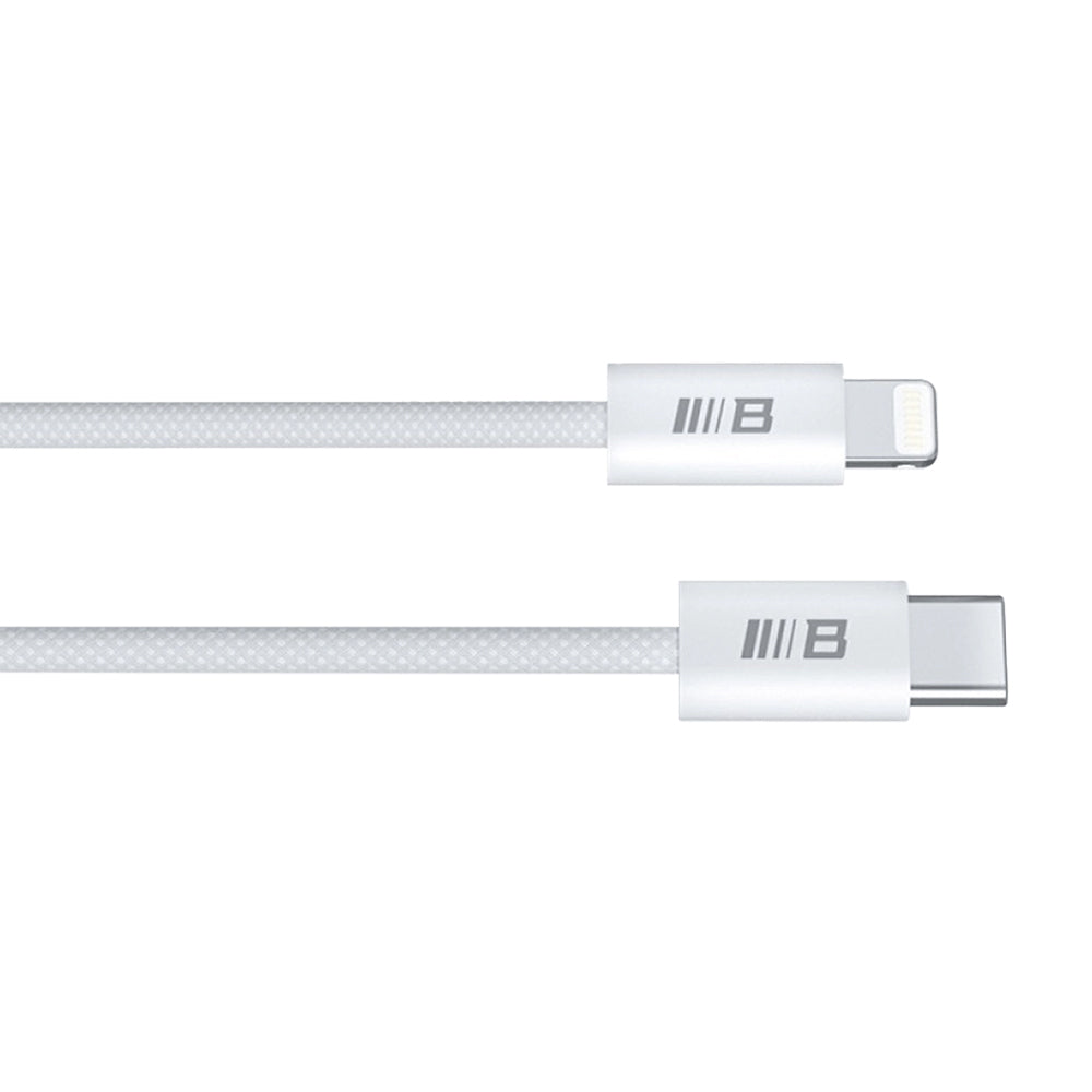 USB-C - Lightning Blueo data- og ladekabel, 20W, 1.2m, Hvit