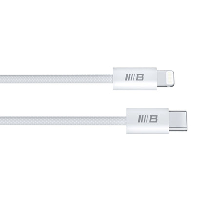 USB-C - Lightning Blueo data- og ladekabel, 20W, 1.2m, Hvit