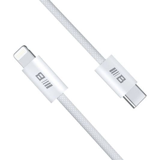 USB-C - Lightning Blueo data- og ladekabel, 20W, 1.2m, Hvit