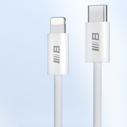 USB-C - Lightning Blueo data- og ladekabel, 20W, 1.2m, Hvit