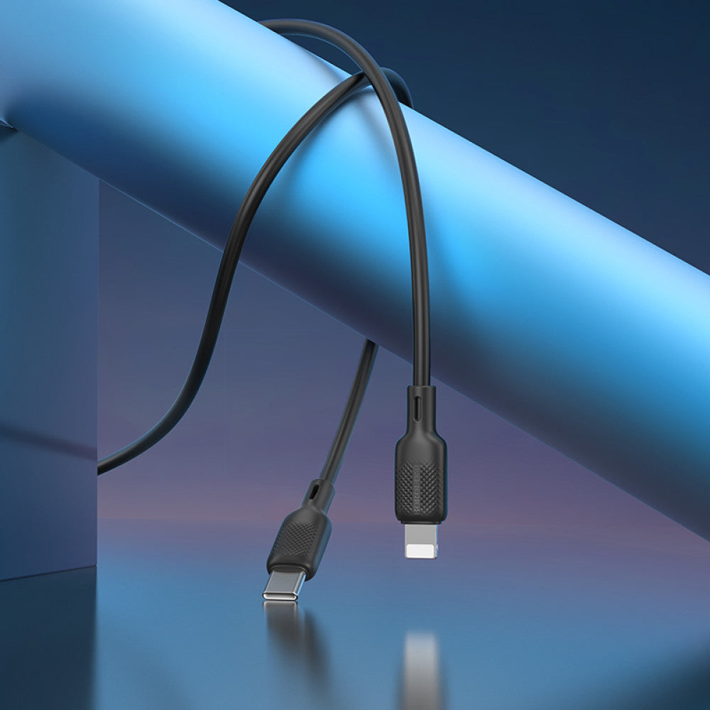 USB-C - Lightning Data- og Ladekabel Borofone BX113 Lenny, 27W, 2m, Svart