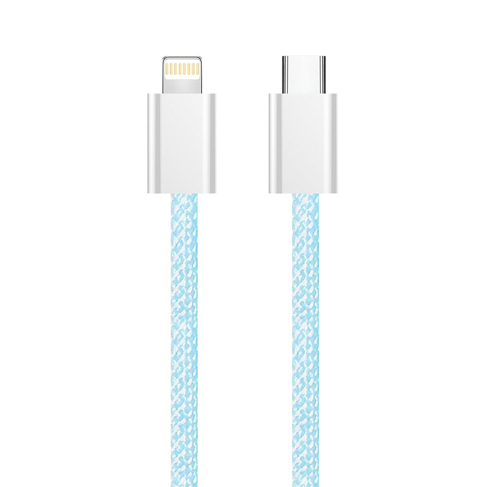 USB-C - Lightning Data- og Ladekabel ColorWay CW-CBPDCL061, 27W, 1m, Blå