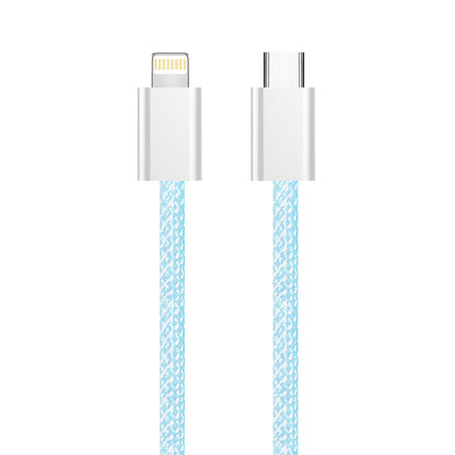 USB-C - Lightning Data- og Ladekabel ColorWay CW-CBPDCL061, 27W, 1m, Blå