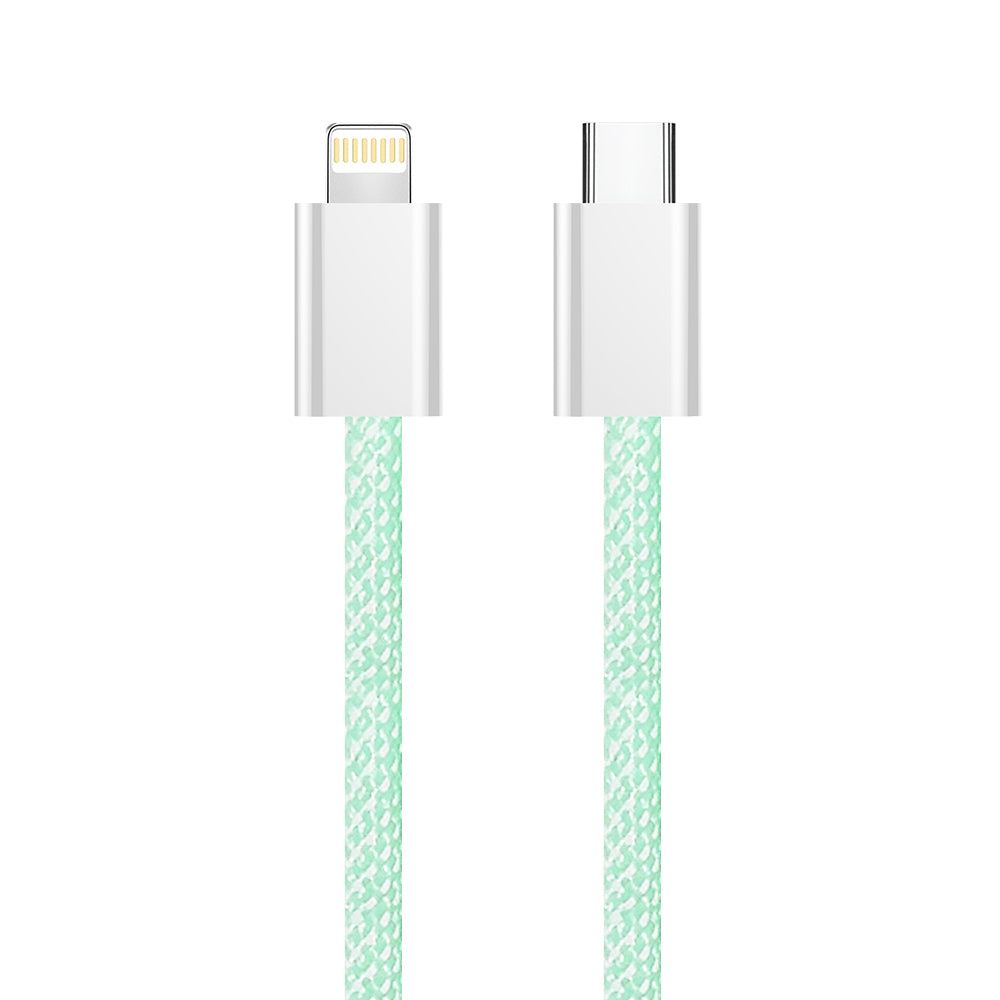 USB-C - Lightning Data- og Ladekabel ColorWay CW-CBPDCL061, 27W, 1m, Grønn