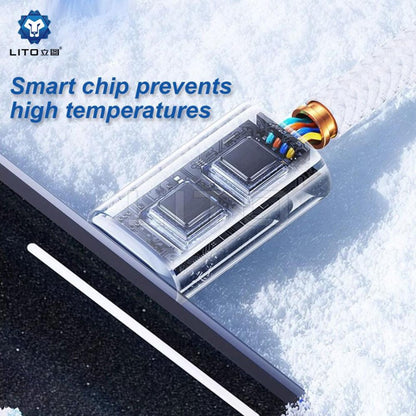 Data- og ladekabel USB-C - Lightning Lito LD04CL, 27W, 1m, Hvit