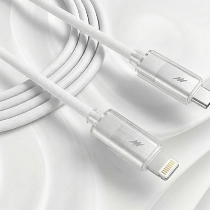 Data- og ladekabel USB-C - Lightning Lito LD07, 27W, 1m, Hvit
