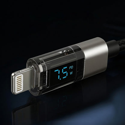 USB-C - Lightning Lito LD09CL Display data- og ladekabel, 36W, 1.2m, Svart