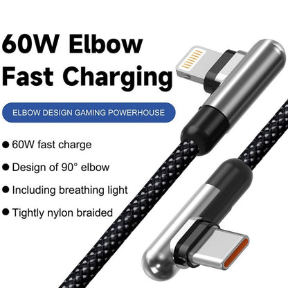 USB-C til Lightning data- og ladekabel Lito LD13CL, 30W, 1m, svart