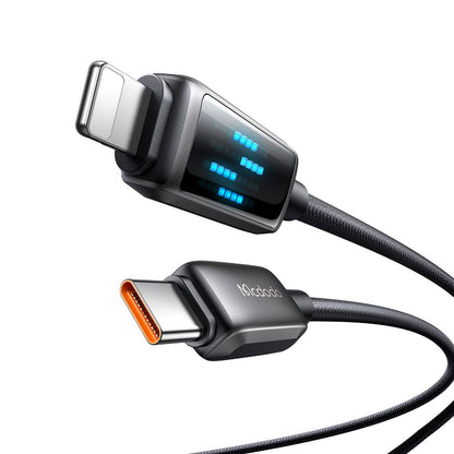 USB-C - Lightning McDodo CA-2630 Display data- og ladekabel, 36W, 1.2m, Svart