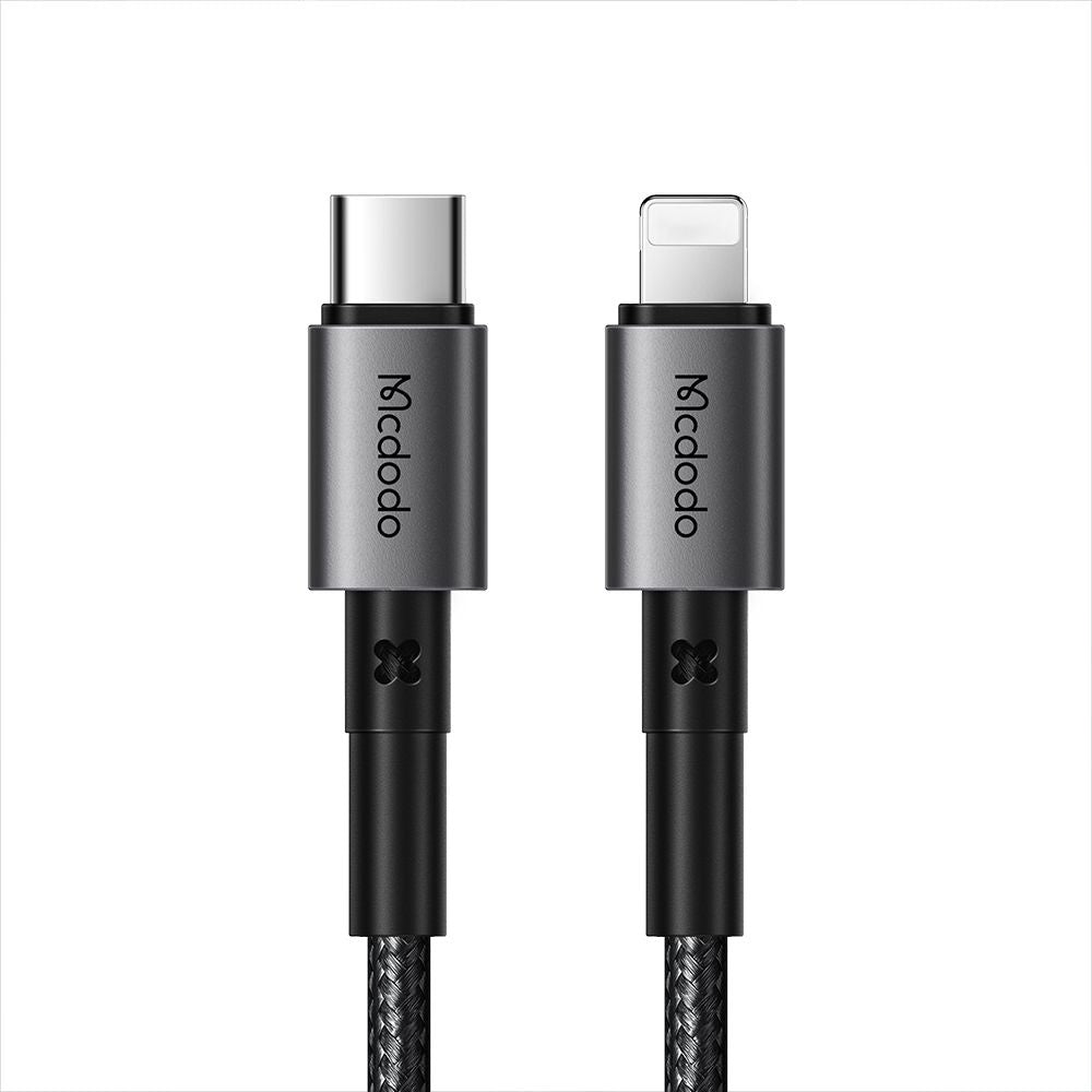Data- og ladekabel USB-C - Lightning McDodo CA-2850, 36W, 1.2m, Svart
