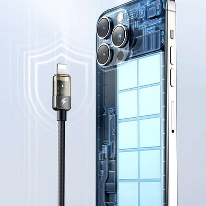 Data- og ladekabel USB-C - Lightning McDodo CA-3160 Auto Power Off, 36W, 1.2m, Svart