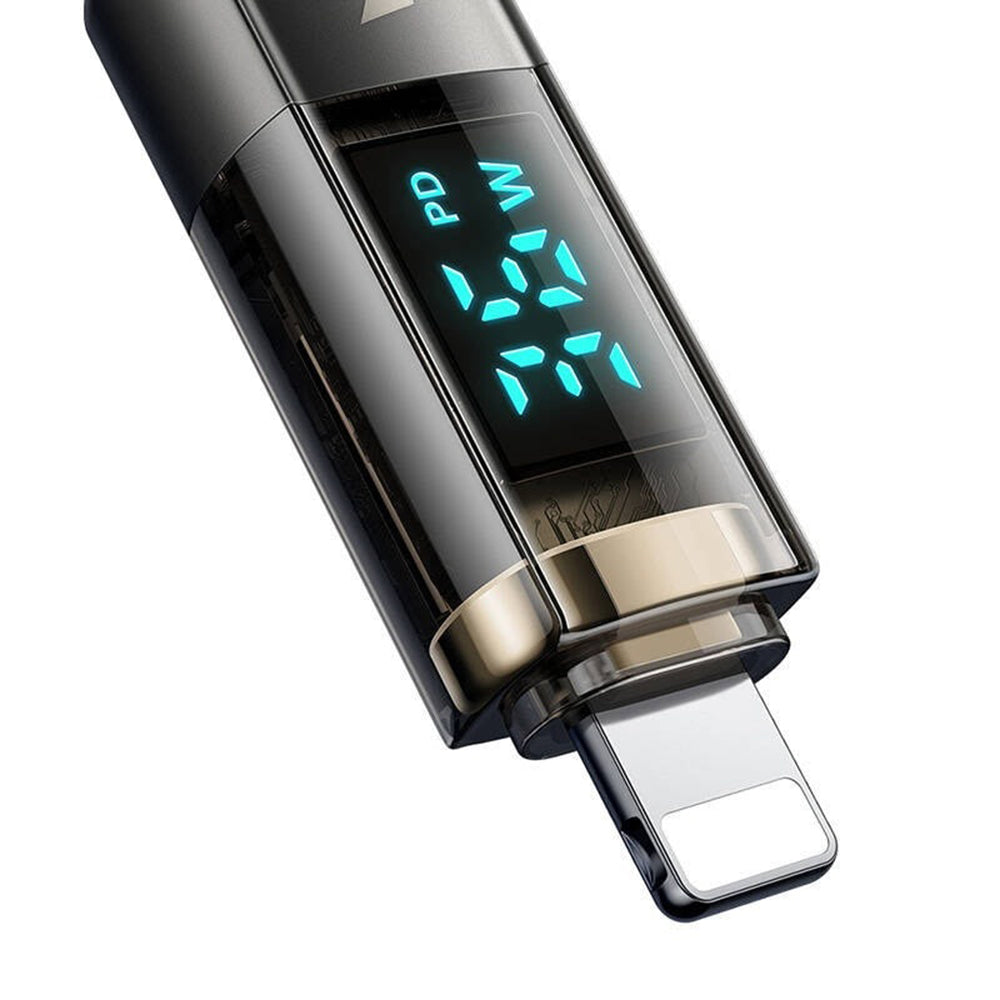 USB-C til Lightning McDodo CA-3600 Data- og Ladekabel med Auto Power Off-skjerm, 36W, 1.2m, Svart