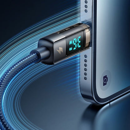 USB-C til Lightning McDodo CA-3600 Data- og Ladekabel med Auto Power Off-skjerm, 36W, 1.2m, Svart