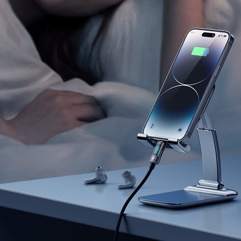 USB-C til Lightning McDodo CA-3600 Data- og Ladekabel med Auto Power Off-skjerm, 36W, 1.2m, Svart