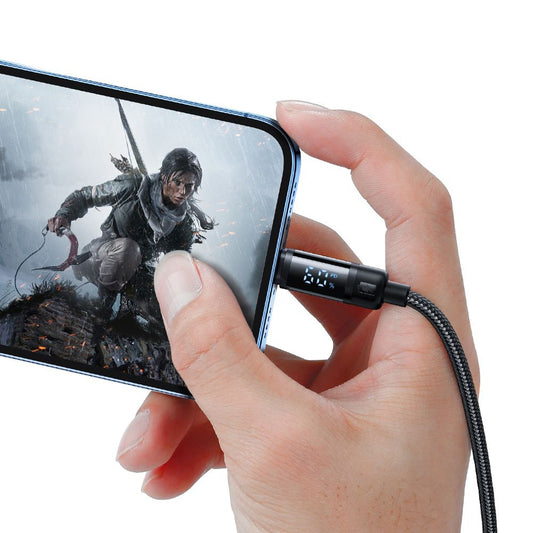 Data- og ladekabel USB-C - Lightning McDodo CA-5210 Bat Display, 36W, 1.2m, Svart