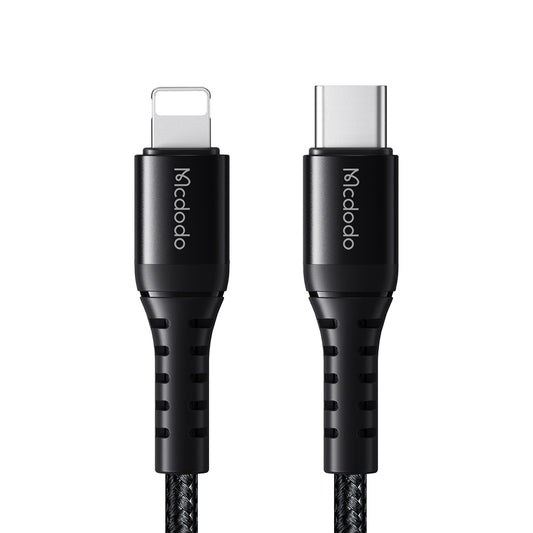 USB-C - Lightning McDodo CA-5631 data- og ladekabel, 36W, 1m, Svart