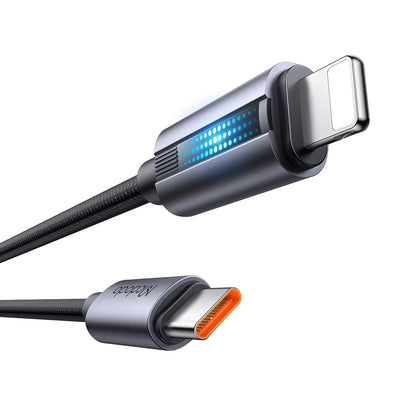 Data- og ladekabel USB-C - Lightning McDodo CA-5710, 36W, 1.2m, Svart