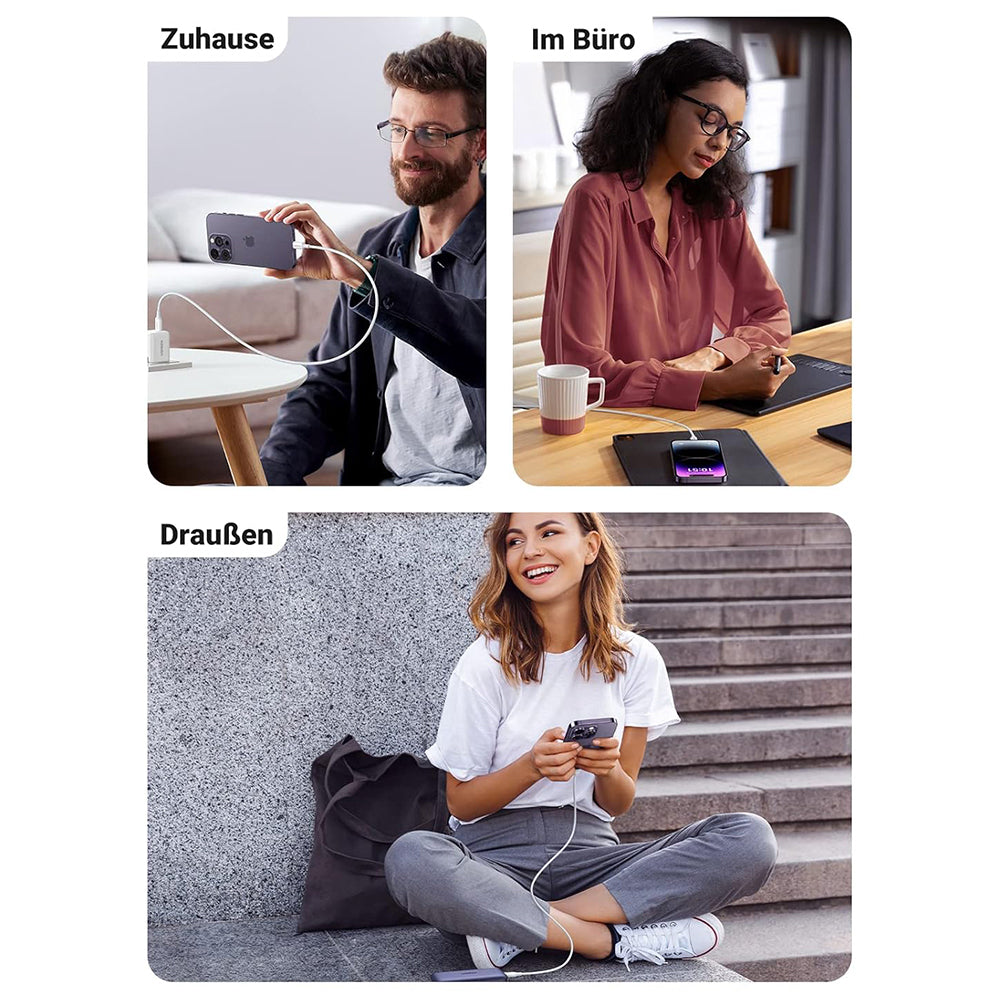 USB-C - Lightning Lade- og Datakabel UGREEN US171 (10493), 20W, 1m, Hvit