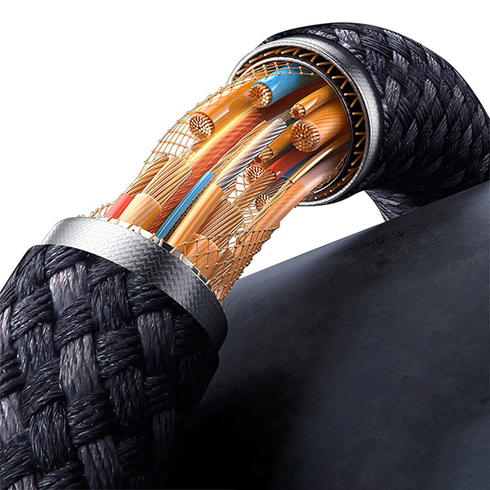 Data- og ladekabel USB-C - Lightning / USB-C Lito LD12, 60W, 1.2m, Svart