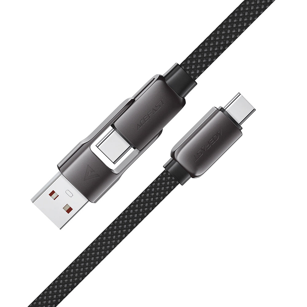 USB-C data- og ladekabel - USB-A / USB-C Acefast C13-04, 60W, 1.2m, Svart