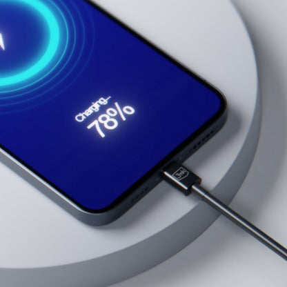 USB-C data- og ladekabel - USB-C 3MK Hyper, 100W, 1.2m, Svart