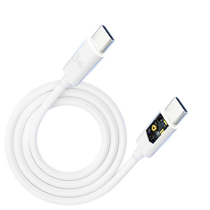 USB-C Data- og ladekabel - USB-C 3MK Hyper, 100W, 2m, Hvit