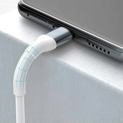 USB-C Data- og ladekabel - USB-C 3MK Hyper N, 100W, 2m, hvit