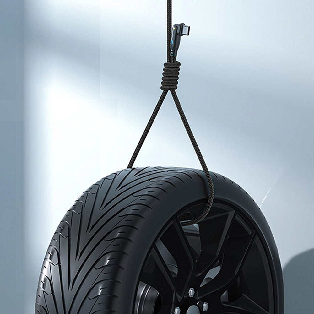 USB-C Data- og Ladekabel - USB-C 3MK Hyper N Angled, 60W, 2m, Svart