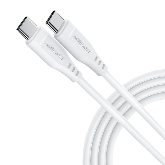 USB-C data- og ladekabel - USB-C Acefast C3-03, 60W, 1.2m, Hvit