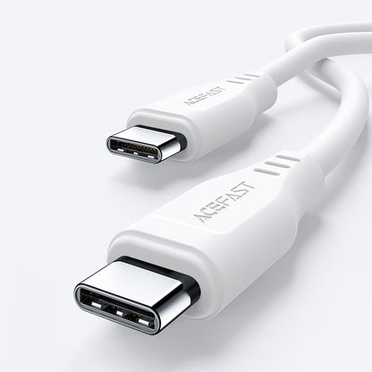 USB-C data- og ladekabel - USB-C Acefast C3-03, 60W, 1.2m, Hvit